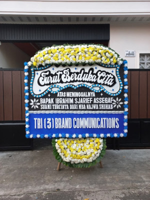Papan Bunga Duka di Legok Suka Maju